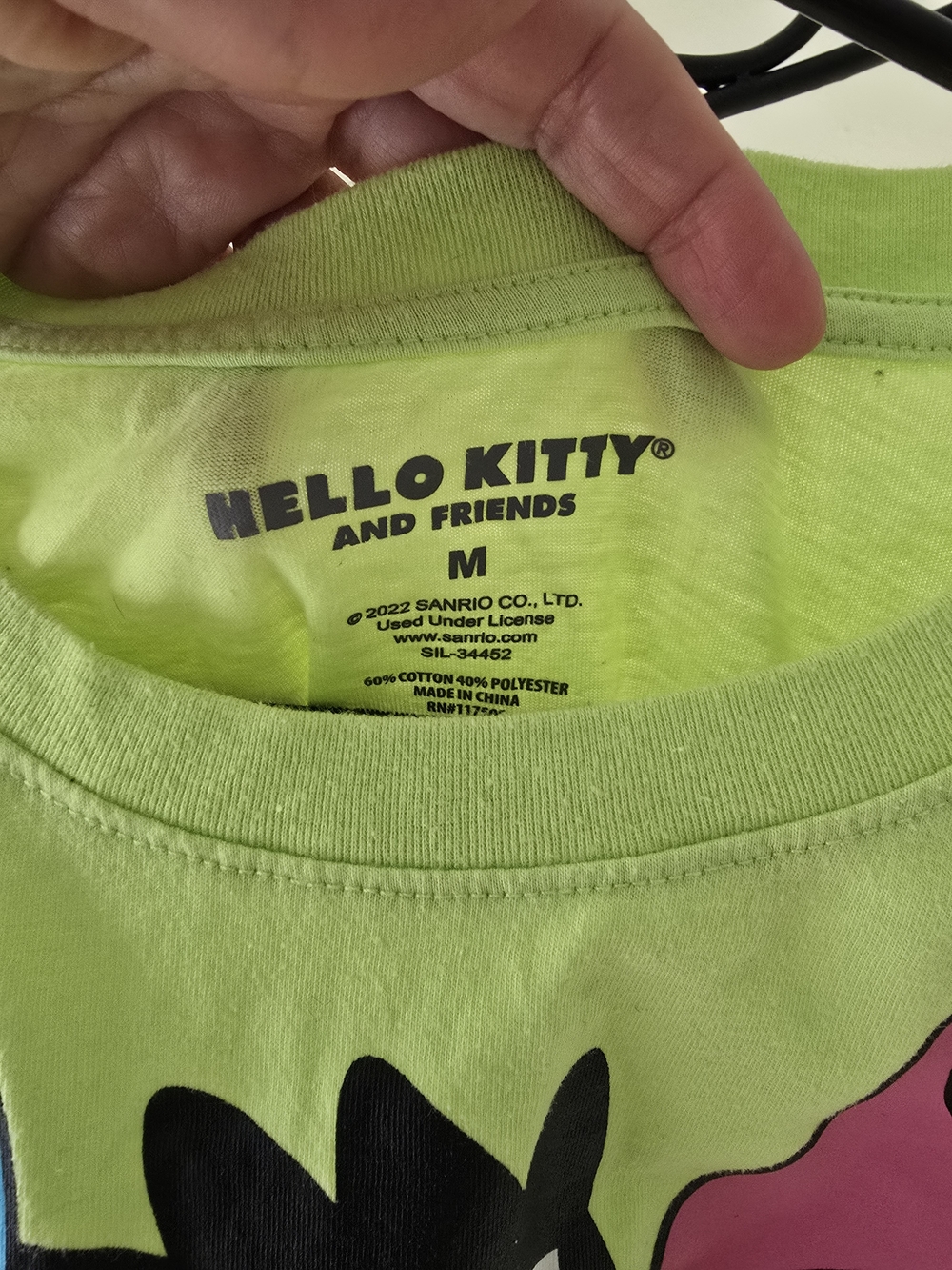 Hello Kitty & Friends Neon Green Graphic Tee - Picture 6 of 6